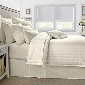 Kathy Ireland 525 Thread Count Damask Stripe 3 Pcs